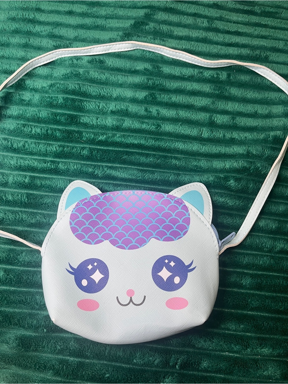 Mermaid Cat Kids Crossbody Bag